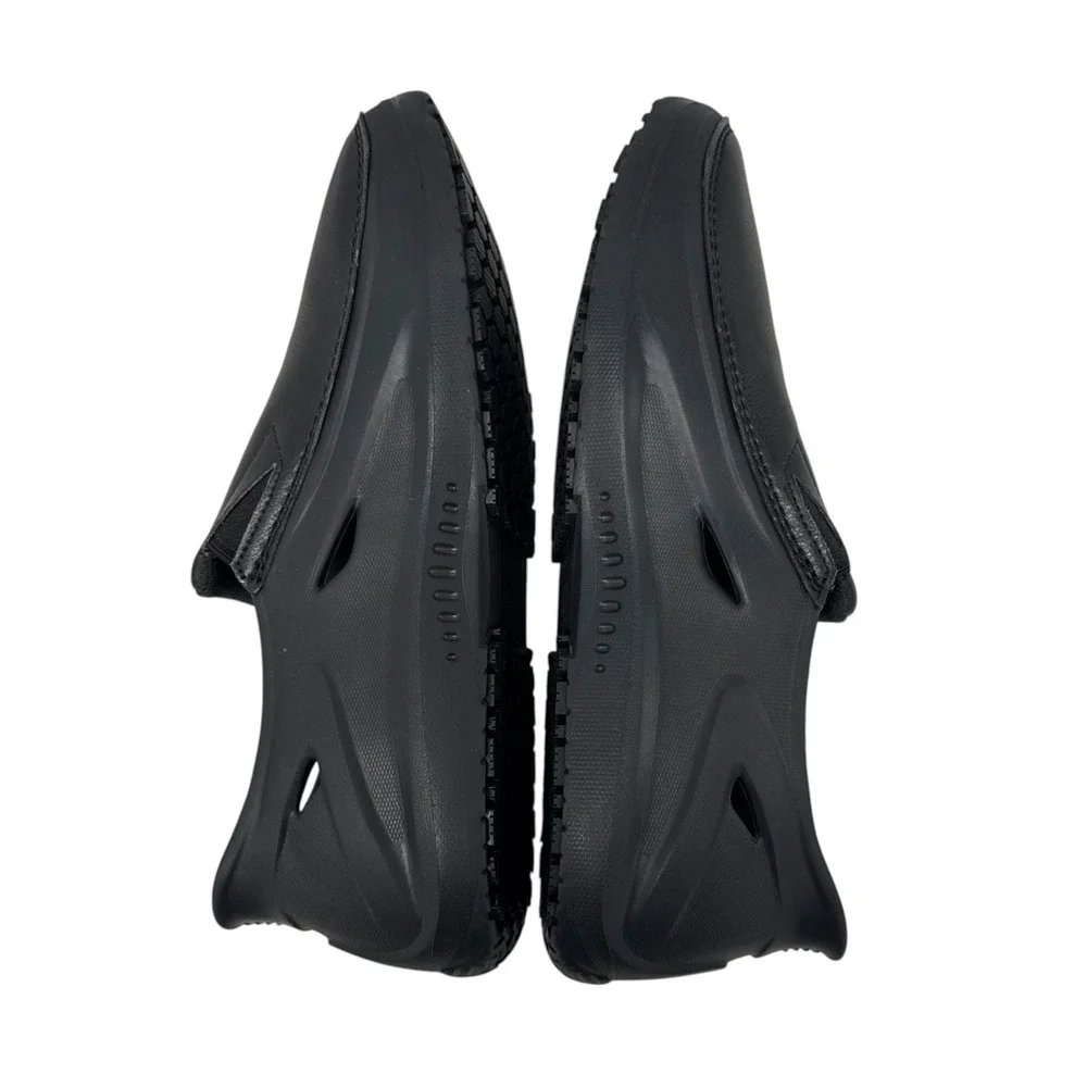 MOZO M22021 Sharkz II Mens 10 Slip Resistant Work Black Shoes For Crews Slip On